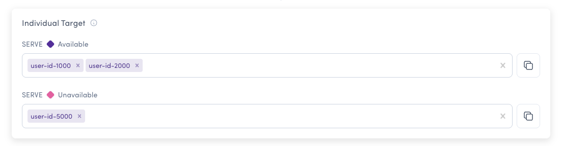 individual targeting